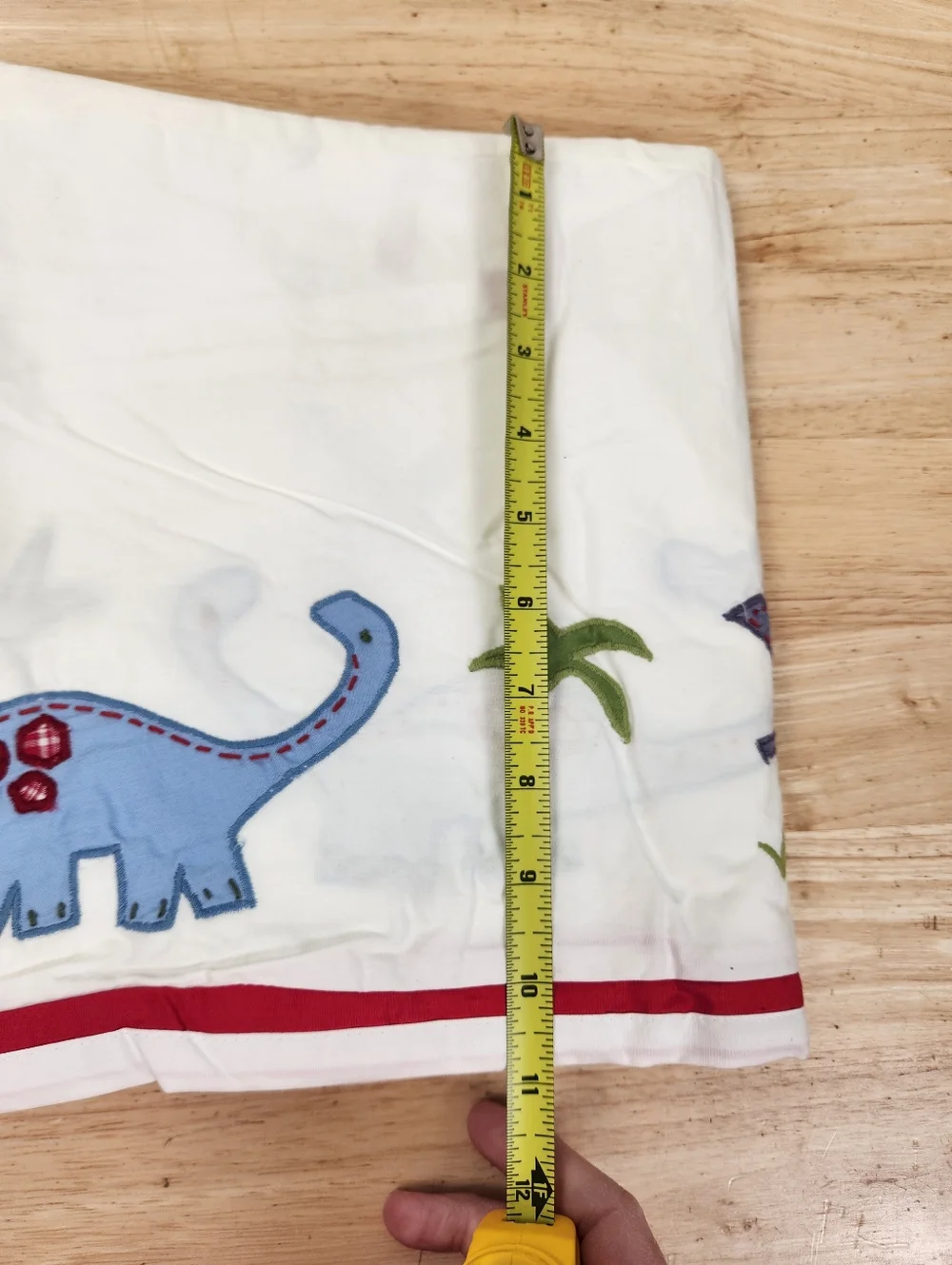 Pottery Barn Kids Super Saurus Crib Bedskirt Dinosaurs T-Rex Brontosaurus NOS
